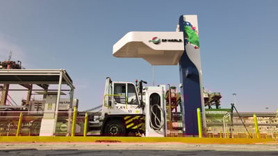 DP World liderando la Electromovilidad Portuaria con el Software de Enerlink